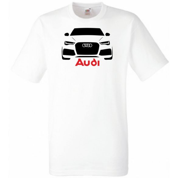 Autó fan Audi stencil férfi rövid ujjú póló
