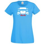Autó fan Audi minima női rövid ujjú póló