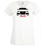 Autó fan Audi minima női rövid ujjú póló