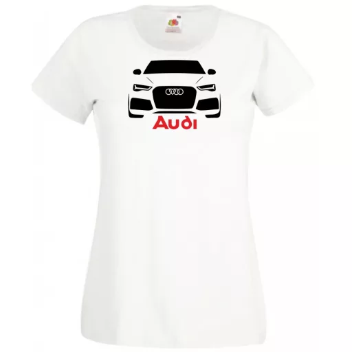 Autó fan Audi minima női rövid ujjú póló