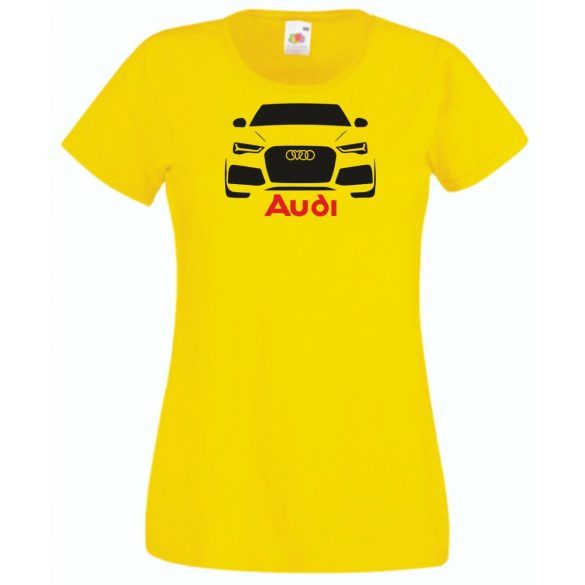 Autó fan Audi minima női rövid ujjú póló