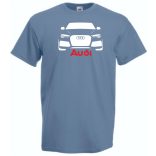 Autó fan Audi stencil férfi rövid ujjú póló