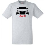 Autó fan Audi stencil férfi rövid ujjú póló