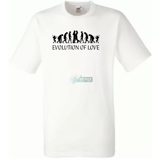 Evolution of Love férfi rövid ujjú póló