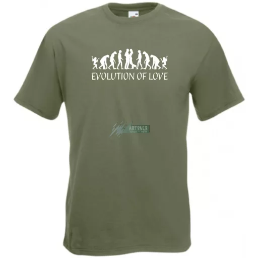 Evolution of Love férfi rövid ujjú póló