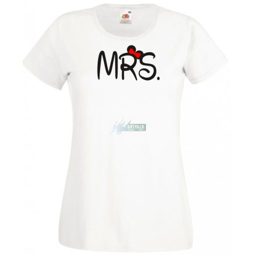 Mr & Mrs női rövid ujjú póló