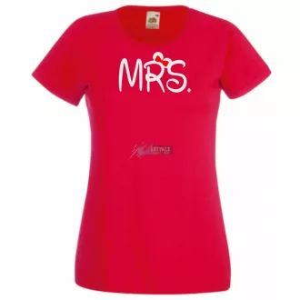 Mr & Mrs női rövid ujjú póló