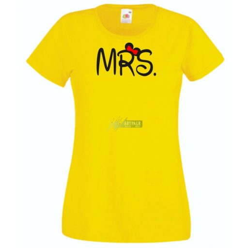 Mr & Mrs női rövid ujjú póló