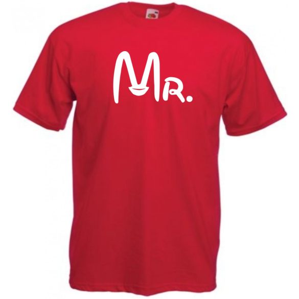 Mr & Mrs férfi rövid ujjú póló