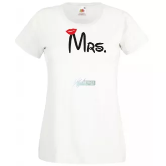 Mr & Mrs női rövid ujjú póló