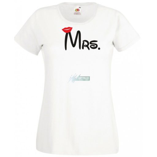 Mr & Mrs női rövid ujjú póló
