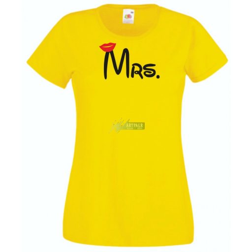 Mr & Mrs női rövid ujjú póló