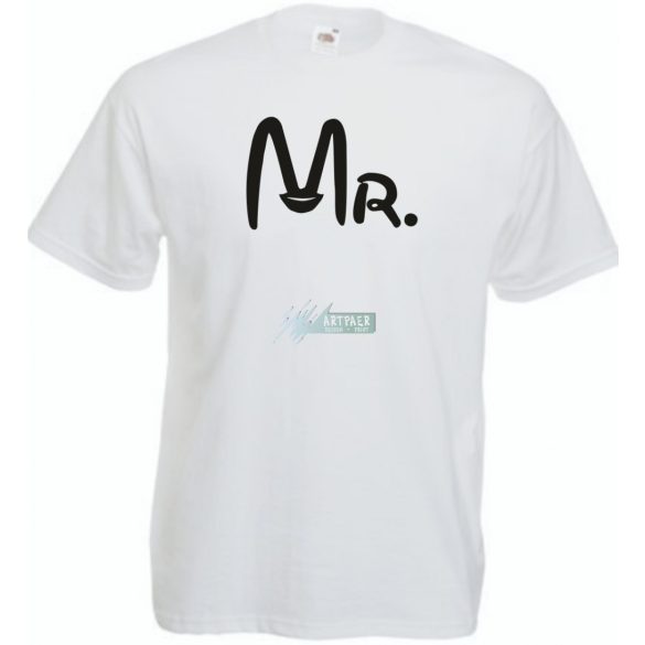 Mr & Mrs férfi rövid ujjú póló