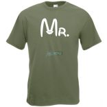 Mr & Mrs férfi rövid ujjú póló