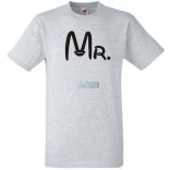 Mr & Mrs férfi rövid ujjú póló