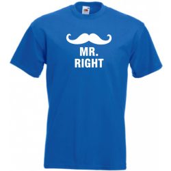 Mr & Mrs (Always) Right férfi rövid ujjú póló