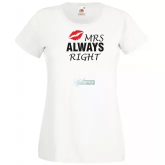 Mr & Mrs (Always) Right női rövid ujjú póló