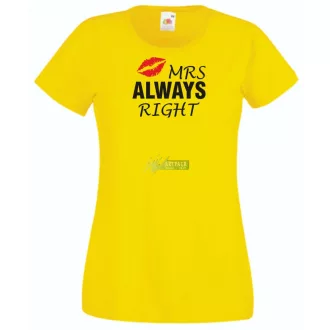 Mr & Mrs (Always) Right női rövid ujjú póló