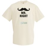 Mr & Mrs (Always) Right férfi rövid ujjú póló