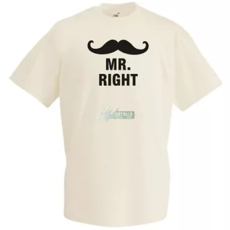 Mr & Mrs (Always) Right férfi rövid ujjú póló