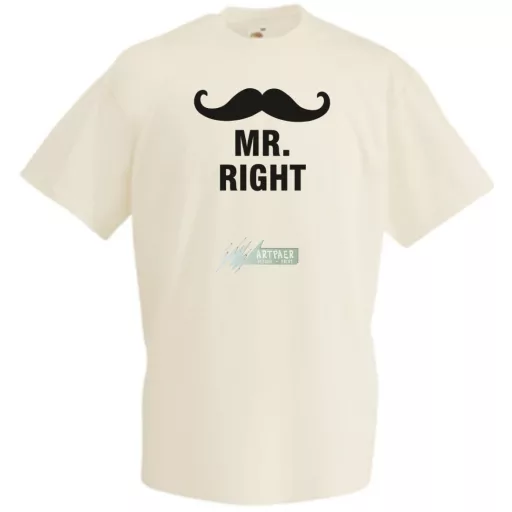 Mr & Mrs (Always) Right férfi rövid ujjú póló