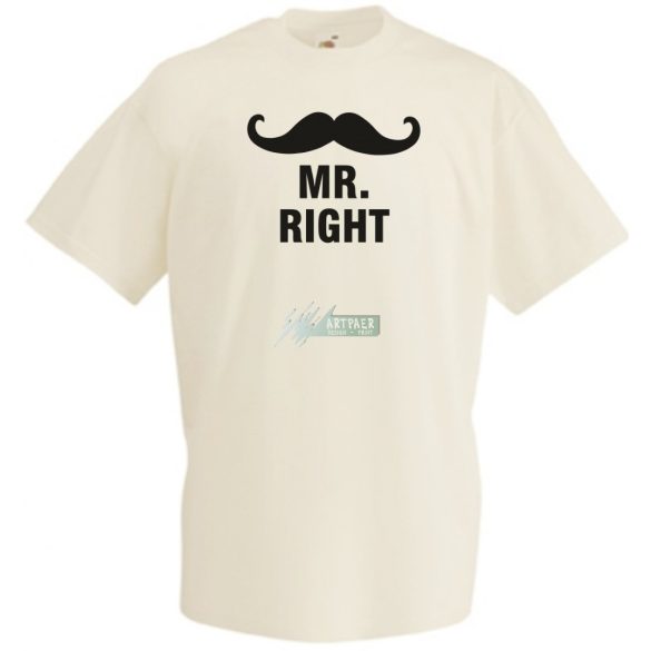 Mr & Mrs (Always) Right férfi rövid ujjú póló
