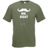 Mr & Mrs (Always) Right férfi rövid ujjú póló