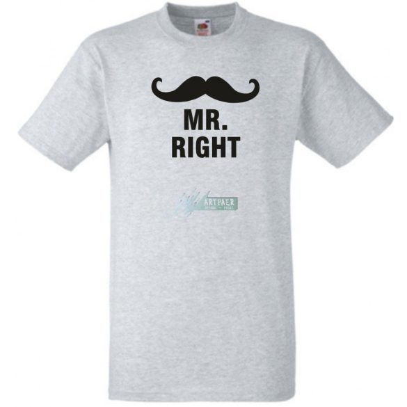 Mr & Mrs (Always) Right férfi rövid ujjú póló