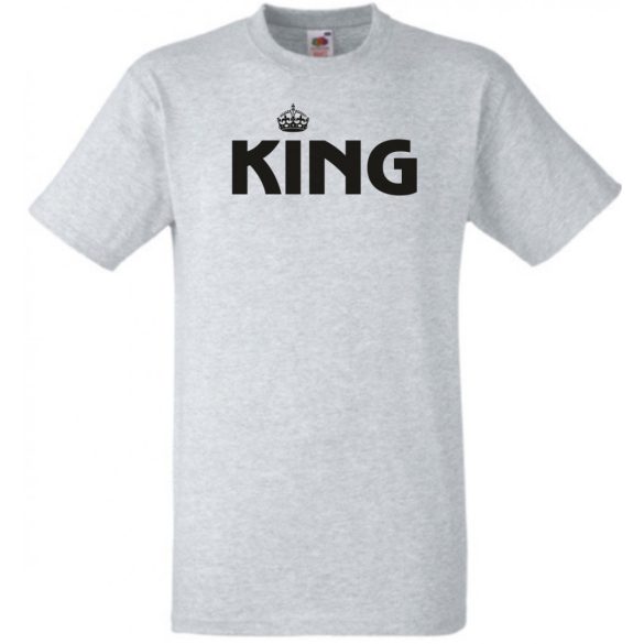 King & Queen férfi rövid ujjú póló