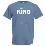 King & Queen férfi rövid ujjú póló