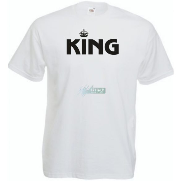 King & Queen férfi rövid ujjú póló