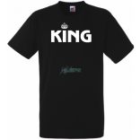 King & Queen férfi rövid ujjú póló