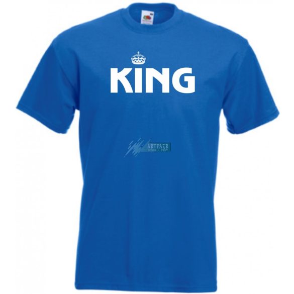 King & Queen férfi rövid ujjú póló
