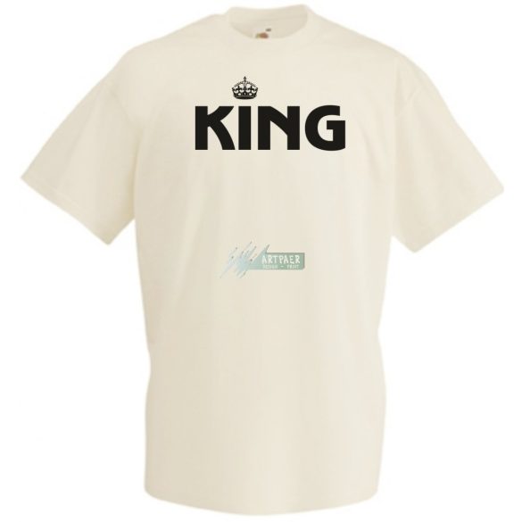King & Queen férfi rövid ujjú póló