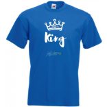 King & Queen férfi rövid ujjú póló