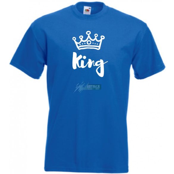King & Queen férfi rövid ujjú póló