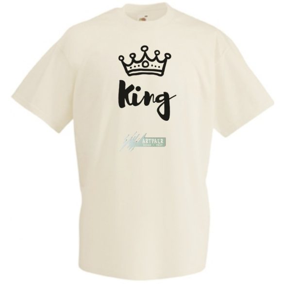King & Queen férfi rövid ujjú póló