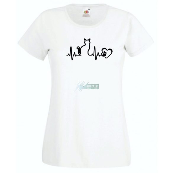 EKG Macskabarát női rövid ujjú póló