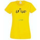 EKG Macskabarát női rövid ujjú póló