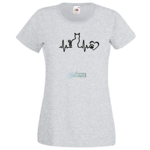 EKG Macskabarát női rövid ujjú póló