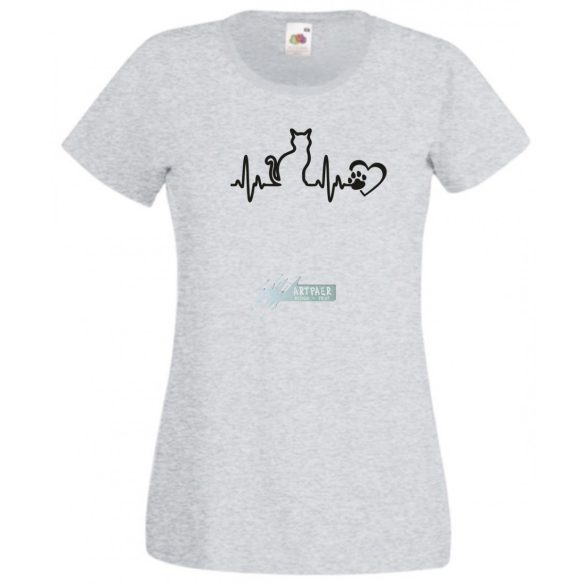EKG Macskabarát női rövid ujjú póló