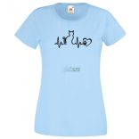 EKG Macskabarát női rövid ujjú póló