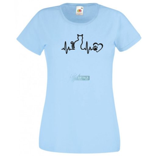 EKG Macskabarát női rövid ujjú póló