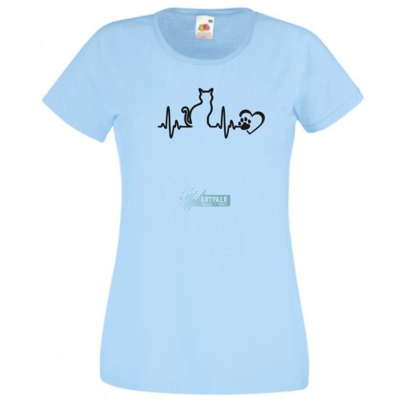 EKG Macskabarát női rövid ujjú póló