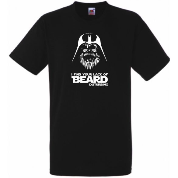 Humor Vader Beard férfi rövid ujjú póló