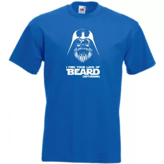 Humor Vader Beard férfi rövid ujjú póló