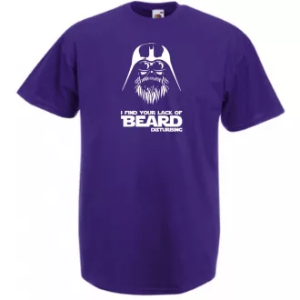 Humor Vader Beard férfi rövid ujjú póló