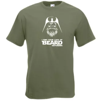 Humor Vader Beard férfi rövid ujjú póló