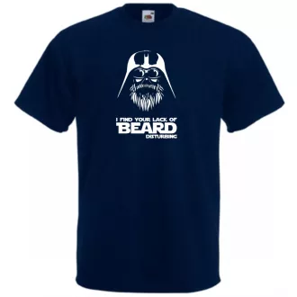 Humor Vader Beard férfi rövid ujjú póló