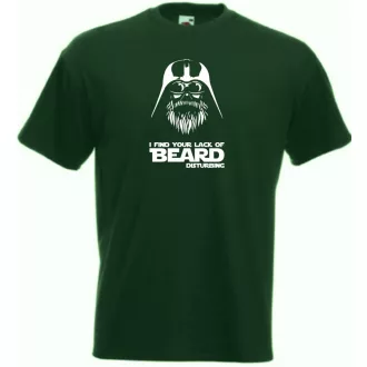 Humor Vader Beard férfi rövid ujjú póló